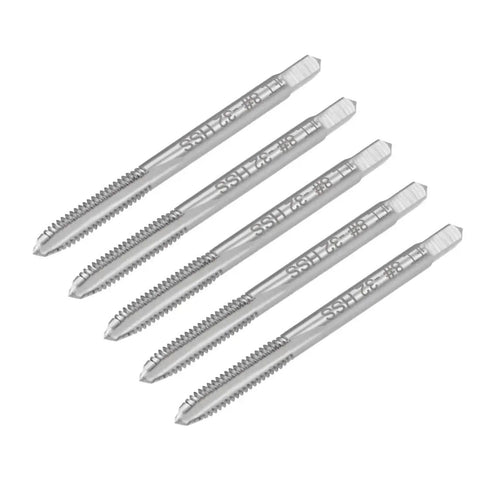 Set Of Five High Speed Steel Machine Taps For Metal Screw Threading 8 32 UNC Class 2B 20mm Thread Length 54mm Overall Length Quick Cut Tapping Tool Great For Shops And Makers