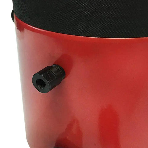 Detail of Heavy Duty Hydraulic Cylinder Jack With Lock Nut 150 Ton Lift Capacity showing locking mechanism and bottle design.