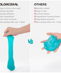 Comparison of two pack car cleaning gel universal dust cleaner showing durability and adhesion benefits