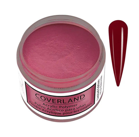 Autumn Indulgence Acrylic Nail Powder Set 6 Pc 1.5 Oz Each Fall Collection open jar with red powder and color swatch