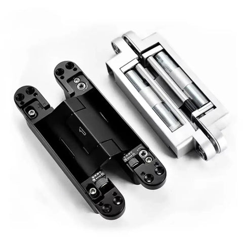 Heavy Duty Hydraulic Door Closer With Invisible Adjustable Hinge For Silent Auto Closing On Wood Or Steel Doors Top Notch Zinc Alloy Framework Rock Solid Three Way Alignment Smooth Swing Motion