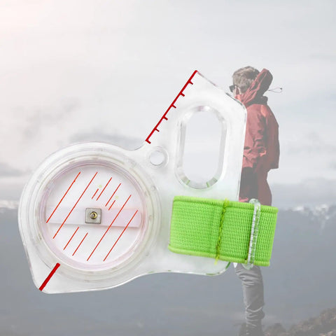 Thumb Compass For Backpacking And Camping Navigation Baseplate Map With Scale Ruler Accurate Orienteering Tool Built To Last