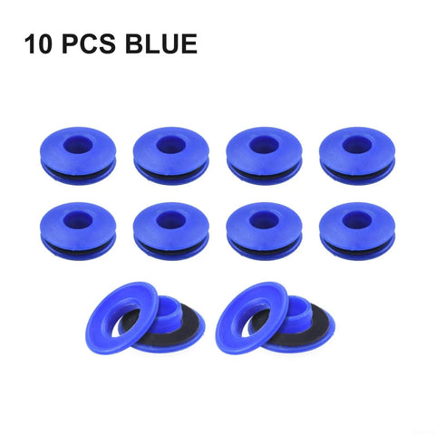 10 PCS BLUE plastic eyelets set, Get This Heavy Duty Plastic Eyelets Set For Tarp Covers And Solar Sheets, Easy DIY Grommet Kit With Weather Resistant Reinforcement In Blue Green Black For Pool Or Outdoor Projects To Hold Up Strong Fastening Needs.