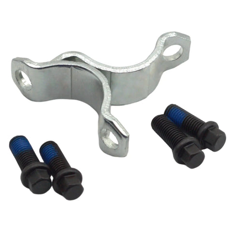 Slick 3 70 28X Universal Joint Bearing Strap Kit crafted for 1350 and 1410 series U joints with bolts and metal strap.