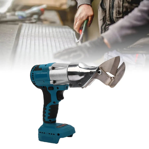 Aolidsive Cordless Metal Shear Delivering 400Nm Torque For Bl1830 Battery, showcasing stainless steel blades for precise cutting.