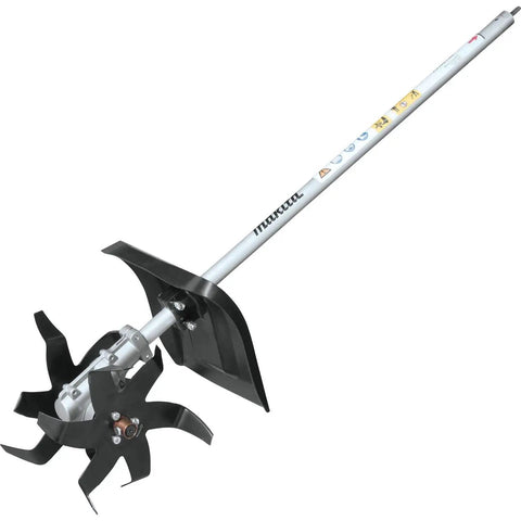 KR401MP Cultivator Couple Shaft Attachment For Power Head Compact 9 Inch 6 Tine Steel Blade