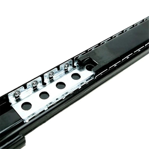 Close-up of Beefy Heavy Load Telescopic Drawer Rail 22 Inch 37mm Full Extension Hydraulic Ball Bearing Soft Close Slides