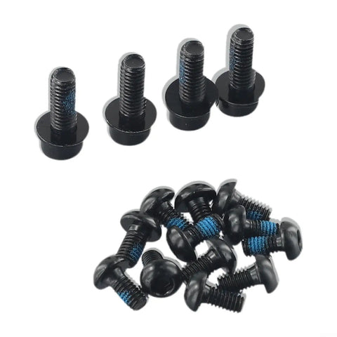 Set of black screws with blue thread, tool for Heavy Duty Mechanical Disc Brake Kit With Aluminum Front Rear Calipers Dual Brake Levers 160Mm Rotors For Road Mountain Bikes Tool Free Assembly Sweet Stopping Power And Reliable Control.