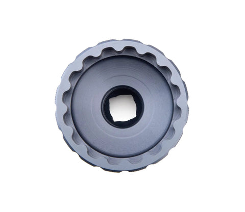 Top view of 16 Notch Bottom Bracket Tool For Quick Removal And Installation Fits Shimano Ultegra BBR60 And Deore XT MT 800 Ratchet Ready