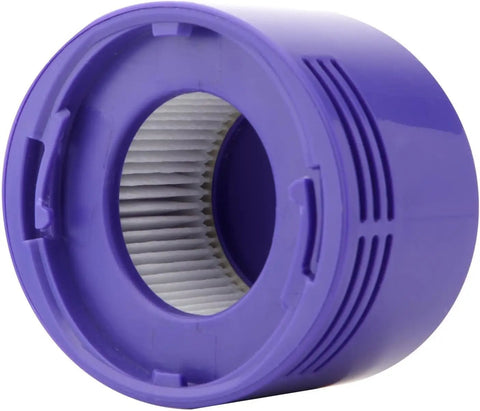 Close-up of post HEPA filter from No Brainer Vacuum Filter Replacement Kit For Dyson V7 And V8 Series, purple color