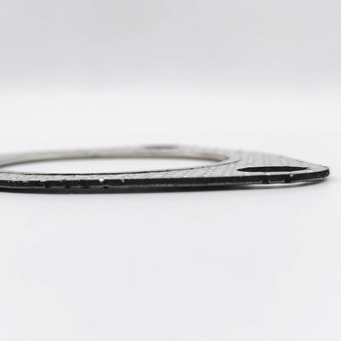 Exhaust flange gasket, 2.5-inch graphite, 3-bolt circular ring with bolt holes