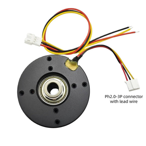 Beefy BLDC Motor With Hollow Shaft External Rotor For Robots And Gimbals, 4015 size, Ph2.0-3P connector with lead wire visible