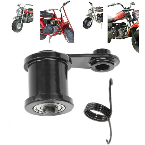 Beefed Up Mini Bike Chain Tensioner With One And Three Quarter Inch Roller For Coleman CT200U CT100U and similar models shown