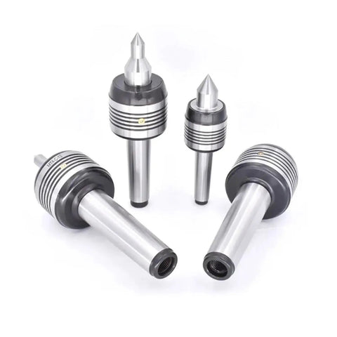 Rock Solid CNC Lathe Live Center MT2 MT3 MT4 revolving tailstock support with precision tips for metal turning.