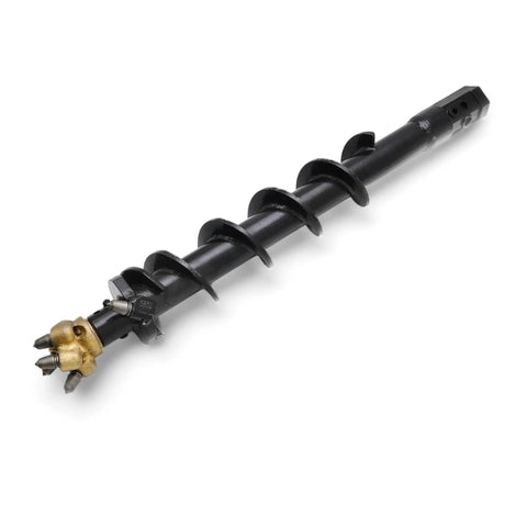 Heavy Duty 6 Inch Rock Auger Bit With 2 Inch Hex Drive For Easy Earth Drilling In Tough Soils Durable Steel Construction Reinforced Spiral