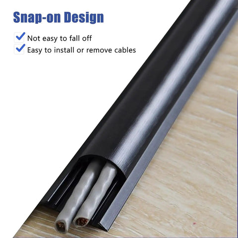 Cord Cover Aluminum Alloy Cable Raceway Kit, Self Adhesive Wire Concealer For Walls And Floors Keeps Cords Neat, 10m Length, 4cm Wide