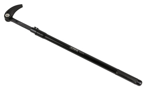 Extendable Indexing Pry Bar 29 To 48 Inch Telescoping Tough As Nails Heavy Duty Tool in black chrome vanadium steel with rotating head.