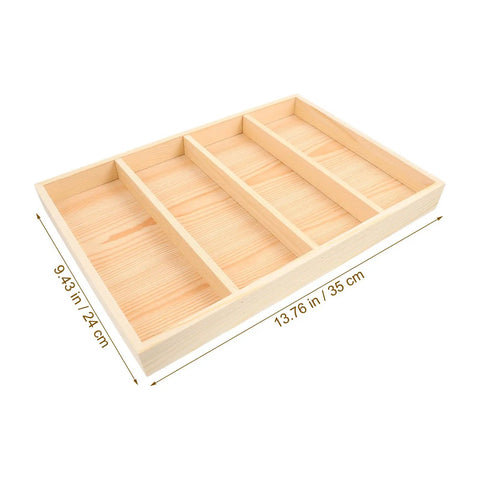 Straight Up Chic Wooden Jewelry Tray Organizer With Four Spacious Compartments To Keep Ring Collections Tidy While Adding Lowkey Premium Desk Vibes To Your Nightstand Or Dresser Surface.