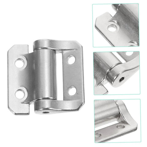 Heavy duty self-closing cabinet hinge with steel and zinc alloy construction for thick cabinets and heavy doors.
