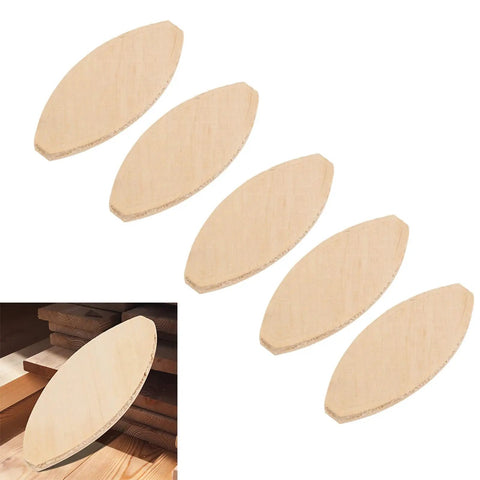 100 Piece Wood Joining Biscuits Set For Woodworking And Board Joinery, Pro Grade Docking Tool Made From Solid Wood For Tight Fits