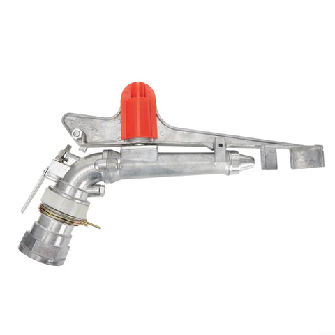 2 Inch Aluminum Agricultural Irrigation Sprinkler Head With 360 Degree Rotating Water Sprayer, side view, adjustable radius