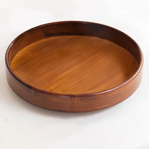 12 Inch Bamboo Lazy Susan Turntable For Kitchen Pantries Delivers Slick 360 Spin to keep condiments organized on smooth surface.