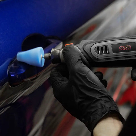 Using Cordless Detail Polisher Kit 12V Rotary Tool With Battery 5000 To 25000 RPM Pro Grade Car Buffing Polishing Sanding