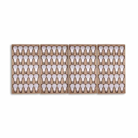 9W A19 LED Light Bulbs 60W Replacement 2700K Warm White E26 Base Damp Location 10,000 Hour Life 100 Count in trays
