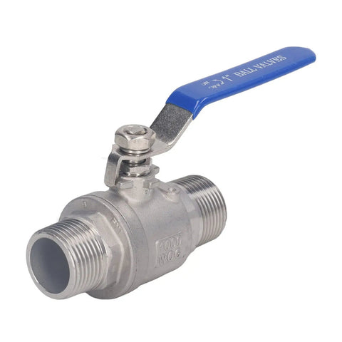 Heavy Duty One Inch Npt Male Thread Stainless Steel Ball Valve For Water Oil And Gas Lines Featuring Smooth Quarter Turn Operation and Absolutely Rock Solid Drip Free Sealing Designed For Any Handyman Project Or Professional Job Site.
