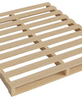 Two Way Entry Heavy Duty Wooden Pallets 38x36x5 2 Pack For Commercial Use Forklift And Pallet Jack Industrial Grade Hardwood