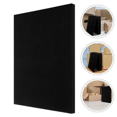 4 Pack Black Foam Sheets 405x305x25mm Cushioning Padding for Mailing, Camera Gear Storage, Shipping Protection, Easy DIY Packing Foam