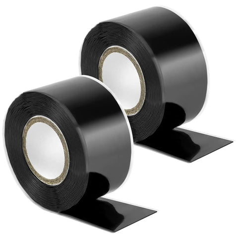 Self Fusing Silicone Tape For Leak Repair And Anti Skid Grip, 1 Inch By 10 Feet Each, Two Rolls High Friction Handle Tape