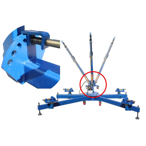 Beefed Up Auto Body Frame Puller Straightener With 10 Ton Hydraulic Power Pro Grade Car Frame Machine 7716 Lb Loading Capacity