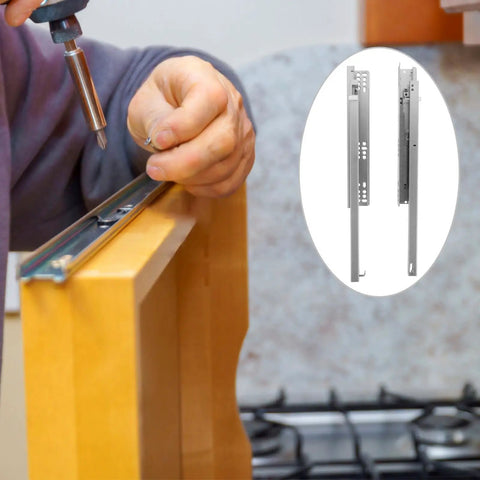 Installing hydraulic soft close drawer slides for cabinets and drawers built tough ultra quiet smooth glide heavy duty use