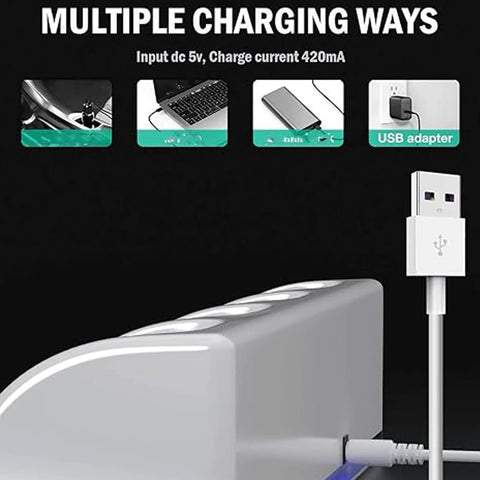 4 In 1 Remote Controller Docking Station With 4 Pack 2800mAh Rechargeable Batteries Portable Charger Stand With USB cable