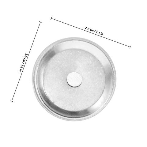 Heavy Duty Alarm Buzzer Replacement Parts And One Hundred Piece Repair Supply Kit For Metal Detectors and Home Office Security Gear Plug And Play Setup To Ban False Alarms and Keep Daily Tasks Running Smooth Without Any Headaches. Silver circular buzzer part, 2.7 cm size.