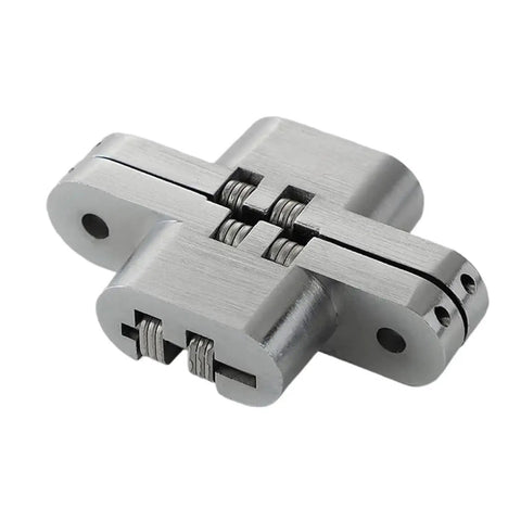 Heavy Duty Concealed Door Hinges Hidden Invisible Hinge 2-Piece Set for Furniture and Cabinet 304 Stainless Steel 34X140Mm