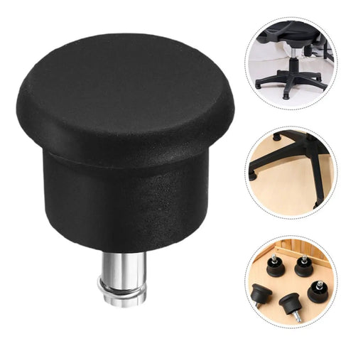 Six Pack Office Chair Glides For Carpet Non Slip Heavy Duty Chair Feet Pads Made From Iron And PP Material shown with chair use