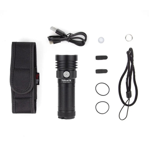 Ultra Bright USB C Rechargeable Flashlight With Cree XHP70 HI LED 3294 Lumens IPX8 Waterproof 348 Meter Throw Built Tough Outdoor Tactical Light with accessories