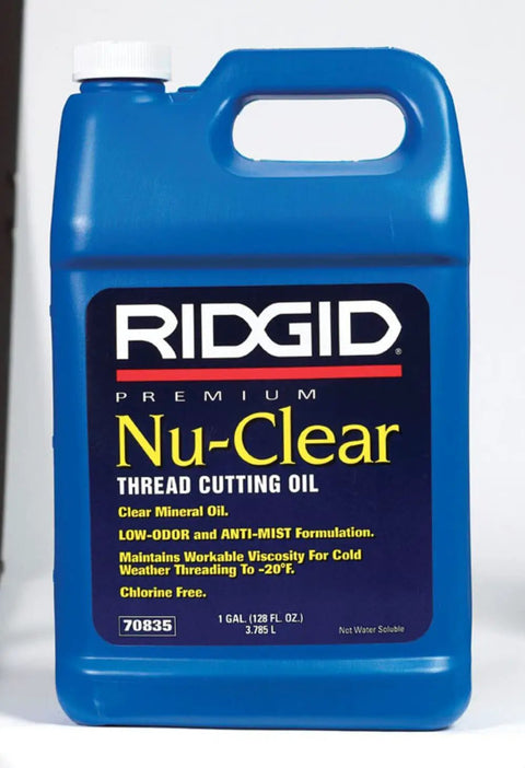 Nu Clear Thread Cutting Oil For Plumbing And Metalwork 1 Gallon Heavy Duty Pro Grade Lubricant Container