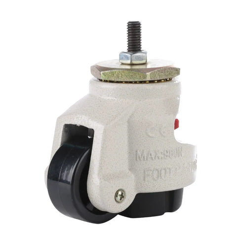 Heavy Hauling M8 Leveling Caster Wheels With Quick Set Adjustable Stem, durable design for mobile workbench setups.