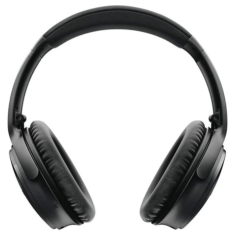 Premium Wireless Bluetooth Headphones Delivering Game Changing Noise Cancellation And Seamless Alexa Access For Lock In Music Vibes And Zero Stress Comfort All Day Long In Black, side view with cushioned earcups.