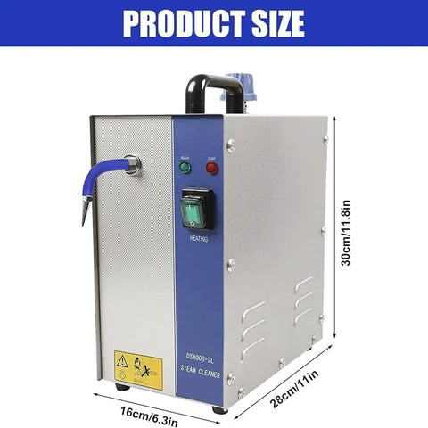 Kick Tough Grime Off Fast With A Heavy Duty Jewelry Steam Cleaner For Rings Glasses Watches Coins And Dentures Crafted From Solid 304 Stainless Steel For Quick Dirt Removal And Always Showroom Bright Finish, 2L steam cleaner.