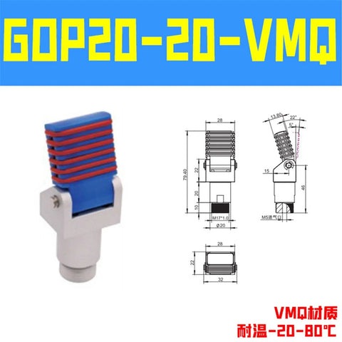 Dope Pro Grade Robotic Arm Pneumatic Holding Tool With Finger Cylinder Pulling Single Action Fixture GOP GOF 2020 VMQ, blue and red