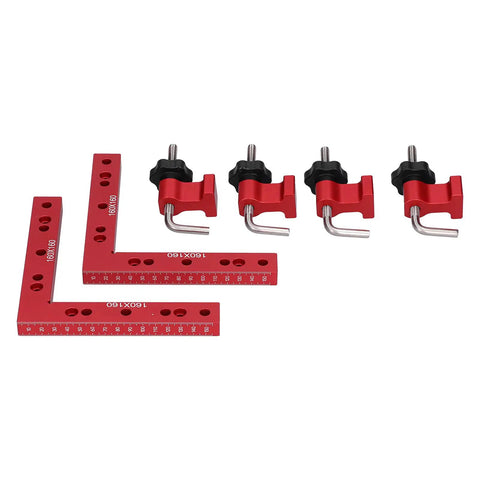 Straight Shooter Aluminum Woodworking Jig For Snap Tight Corner Clamping And Splicing 160X160Mm Splice Board with clamps and blocks