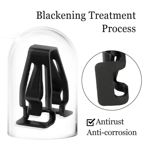 Right Or Left Roof Sun Visor Clip Retainer For Edge Fusion MKX Transit Durable Mn13 Material with blackening treatment, close-up view