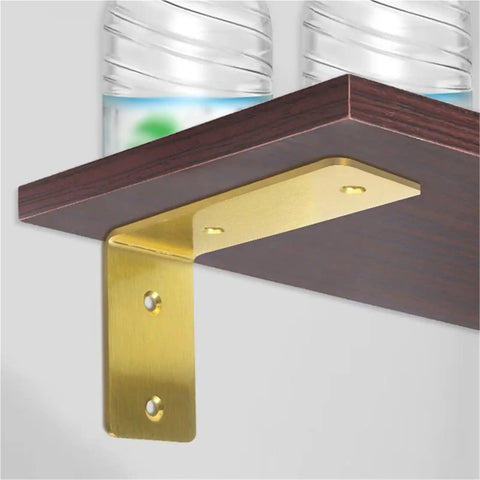 50Pcs Heavy Duty Wall Mounted Table And Shelf Bracket Set For Beefy Corner Furniture Supports Stainless Steel Construction