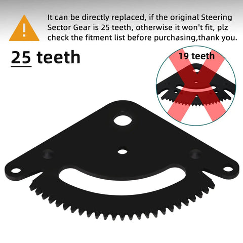 25 Tooth Steering Sector Gear Kit For Lawn And Garden Tractors L105 L108 L110 L111 L118 L120 L130 G110 With Pinion Gear