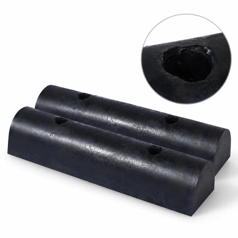 Heavy Duty Rubber Dock Guard For Outer Wheel Docks And Port Docks, Semi Circular Marine Dock Protection, Durable Engineered Rubber Construction For Reliable Shoreline Safety And Low Maintenance, close-up view