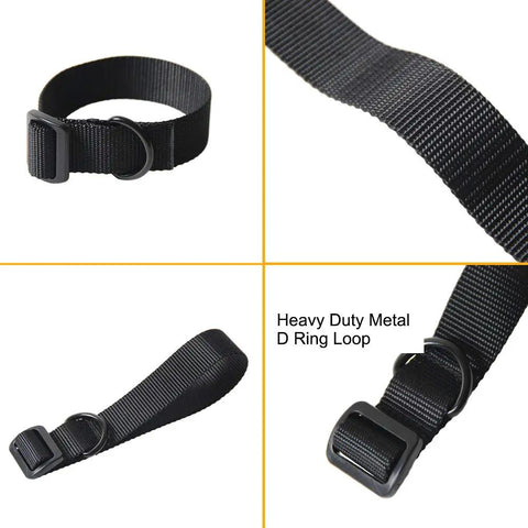 Heavy Duty Adjustable Rifle Sling 1.25 Inch Nylon Strap With D Ring Loop For Hunting 2 Pack Tactical Gun Sling Easy Quick Setup